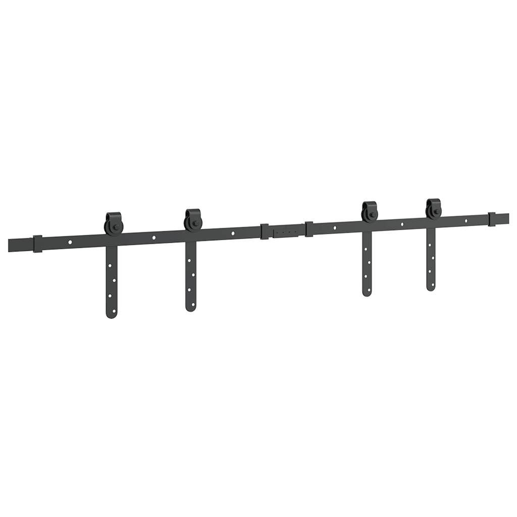 Schiebetürbeschlag Set für Schranktüren 91 cm Karbonstahl
