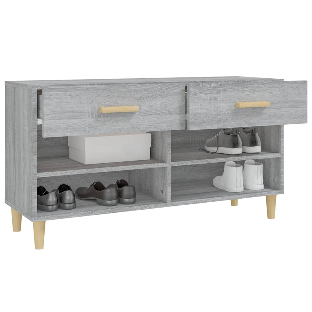 Schuhschrank Weiß 102x35x55 cm Holzwerkstoff