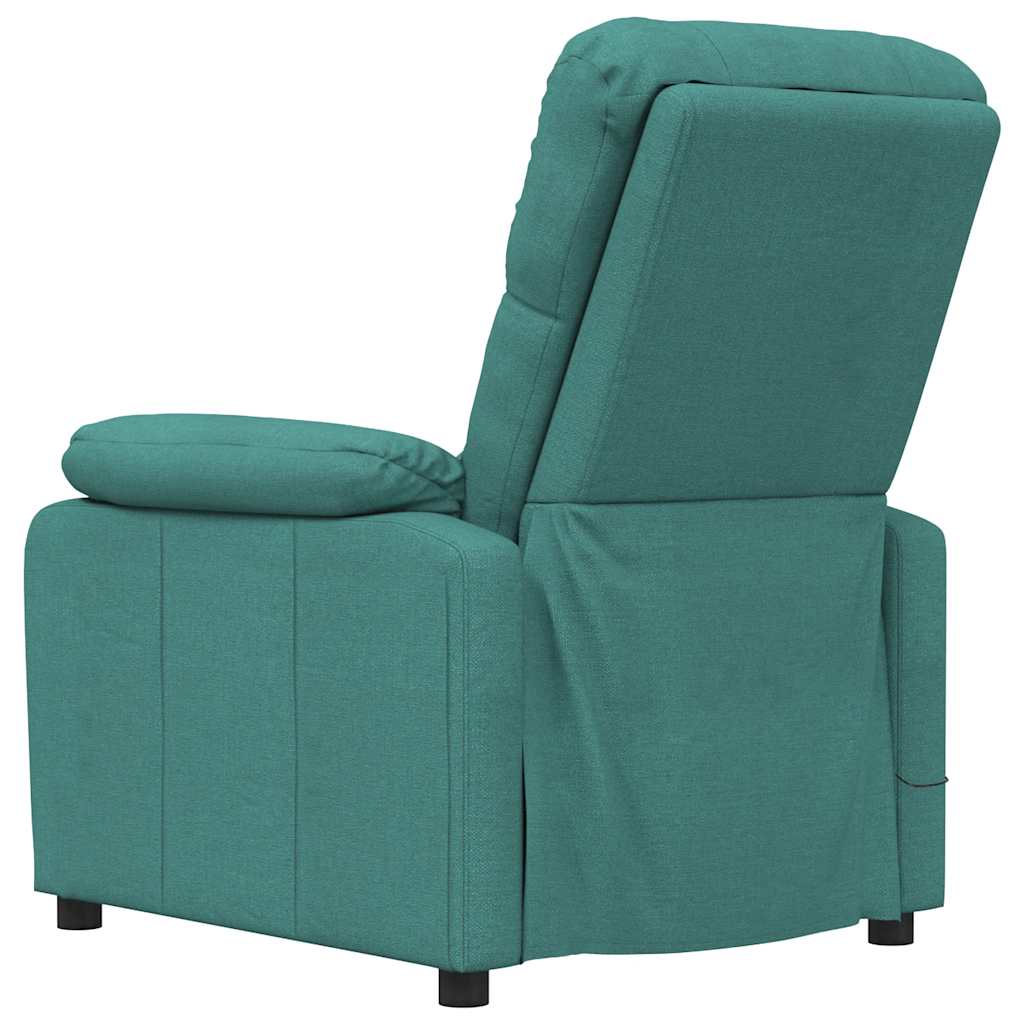 Massagesessel Hellgrau Stoff