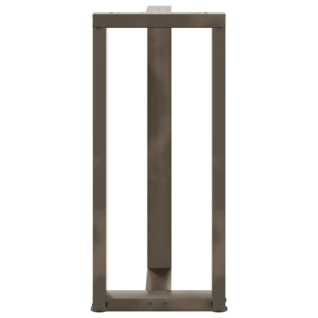 Couchtischbeine T-Form 2 Stk. Schwarz 30x25x(30-31) cm Stahl