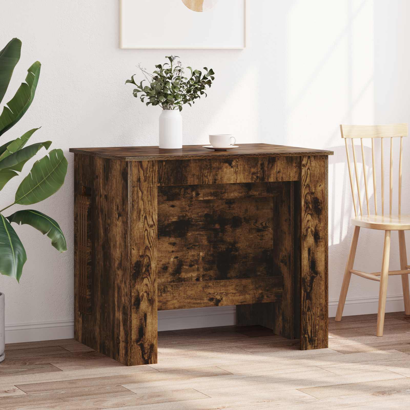 Esstisch 180 x 85 x 75 cm Holzwerkstoff Schwarze Eiche