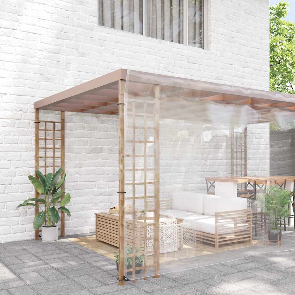 Transparente Plane mit Ösen 1x2 m PVC