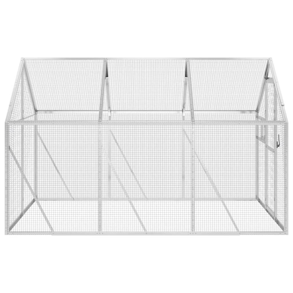 Voliere Anthrazit 179x100x185 cm Aluminium