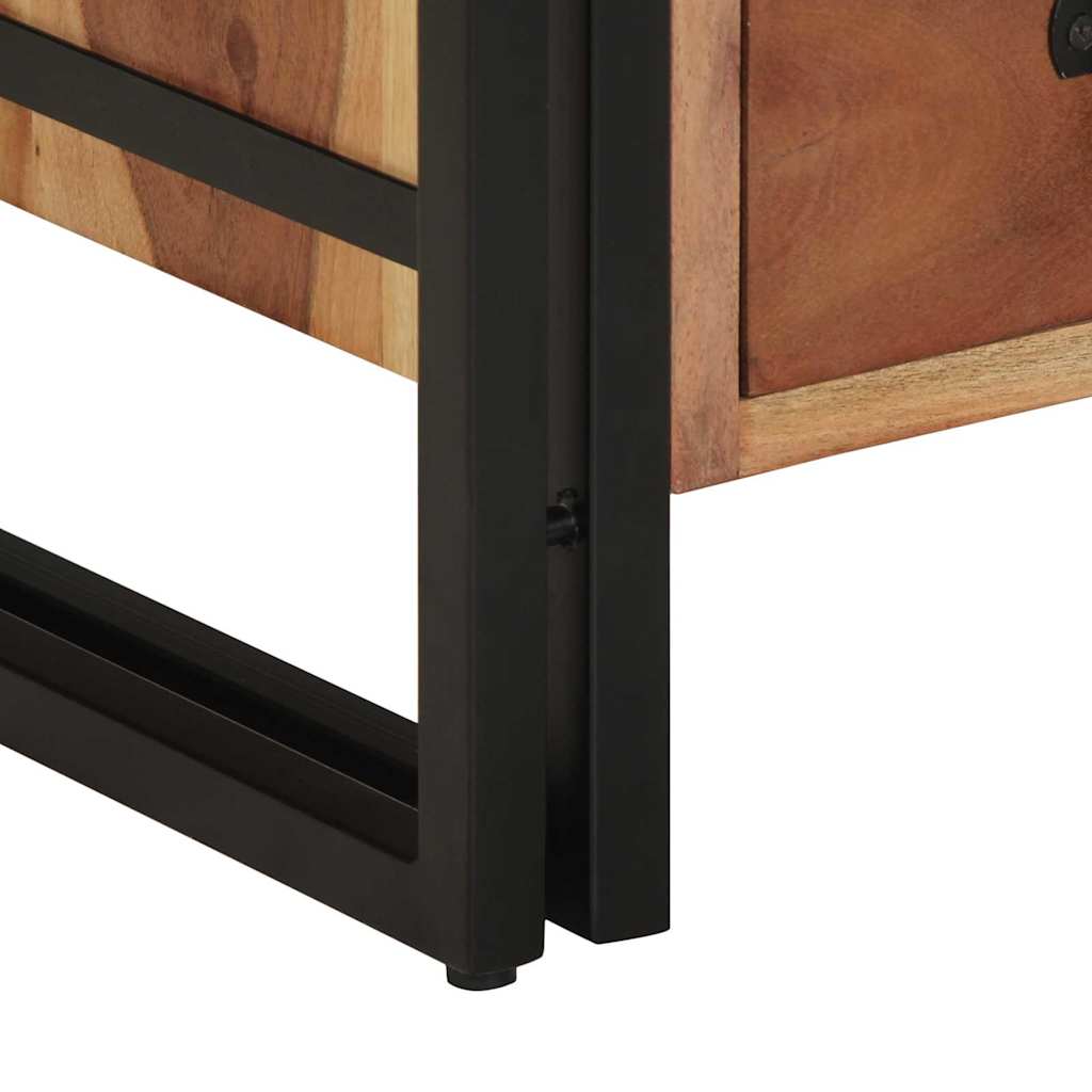 Nachttisch Braun 40 x 40 x 59 cm Massivholz Mango
