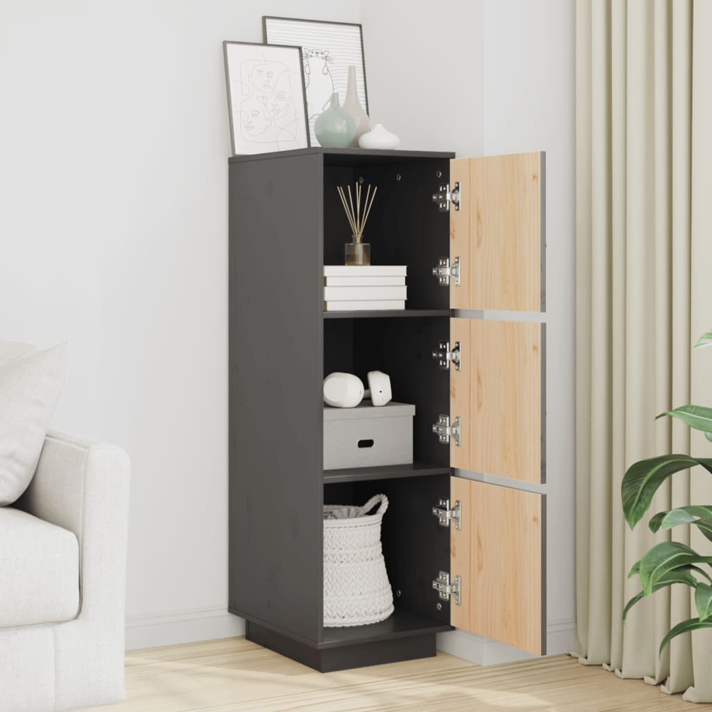 Highboard 34x40x108,5 cm Massivholz Kiefer