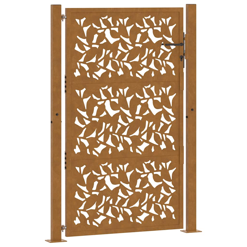 Gartentor Schwarz 100x100 cm Stahl Lichtdesign