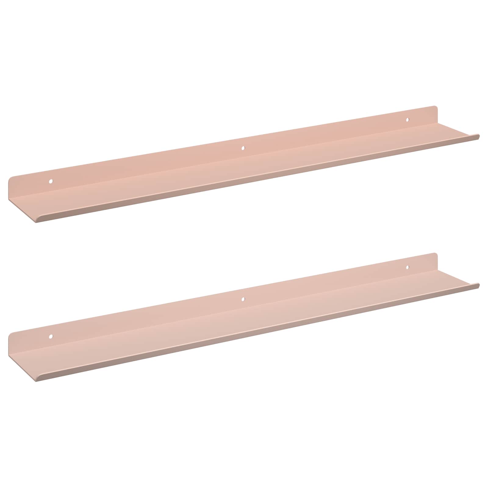 Schwebendes Regal 3 pcs Schwarz 40 x 9 x 2,5 cm Stahl