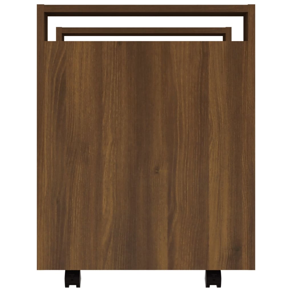 Bürowagen Weiß 60x45x60 cm Holzwerkstoff