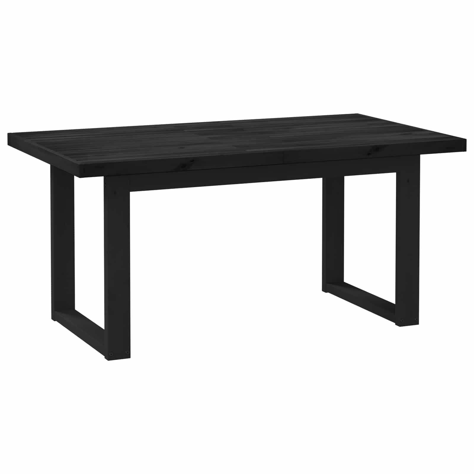 Esstisch NOAIN U-Form-Beine 180x90x75 cm Massivholz Kiefer