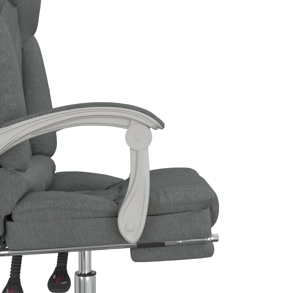 Bürostuhl mit Massagefunktion Taupe Stoff
