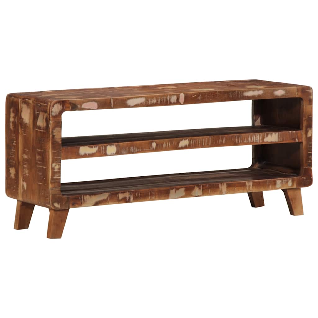 TV-Schrank 105x46x32 cm Raues Massivholz Mango