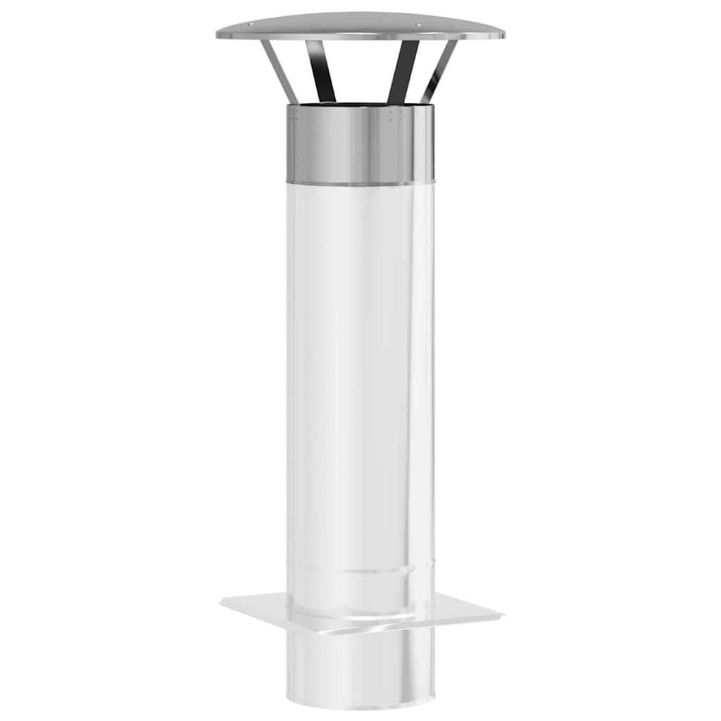 Regenabdeckung Schornstein Silber 20 x 20 x 18 cm Edelstahl