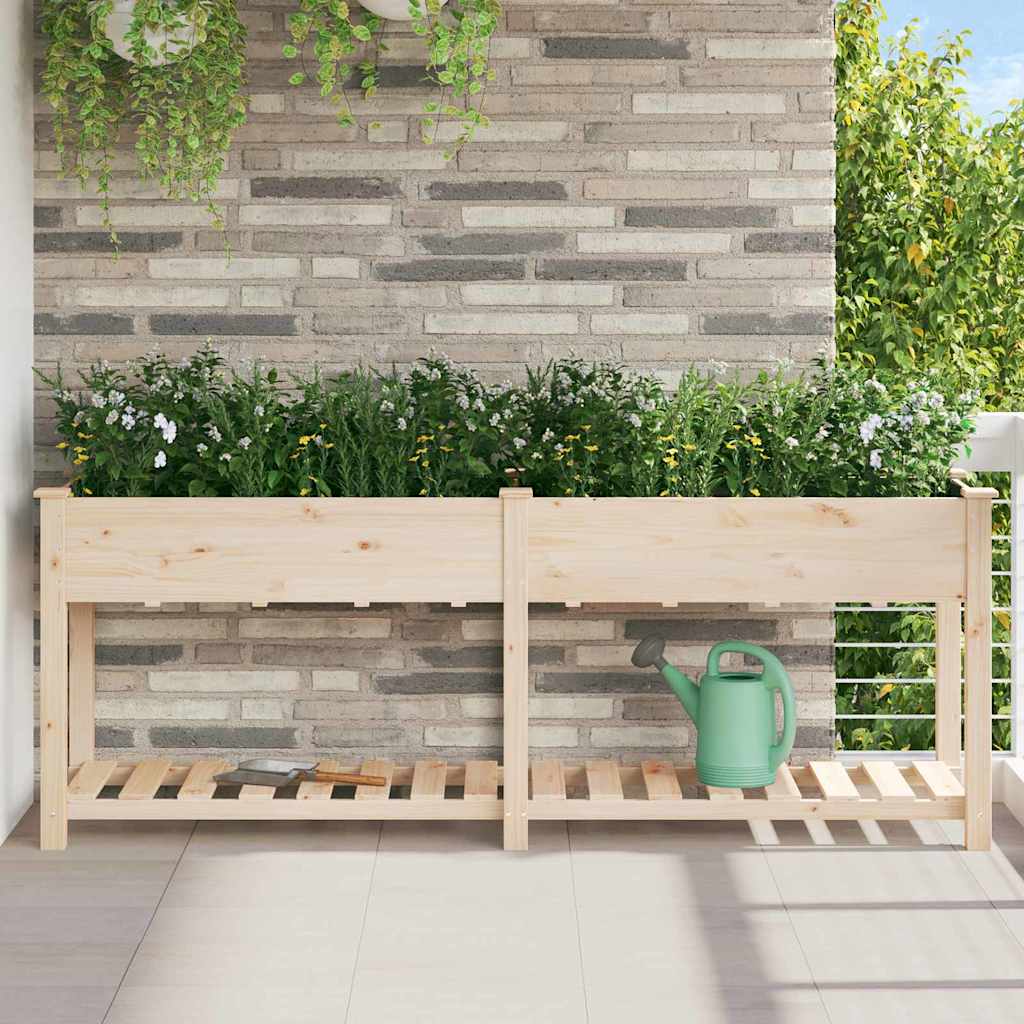 Garten-Pflanzgefäß mit Regal Beige 71 x 37 x 76,5 cm