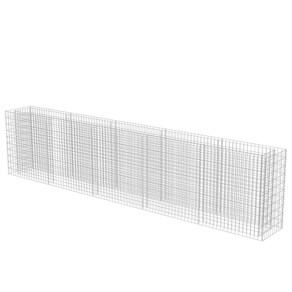 Gabionen-Hochbeet Verzinkter Stahl 450×90×100 cm