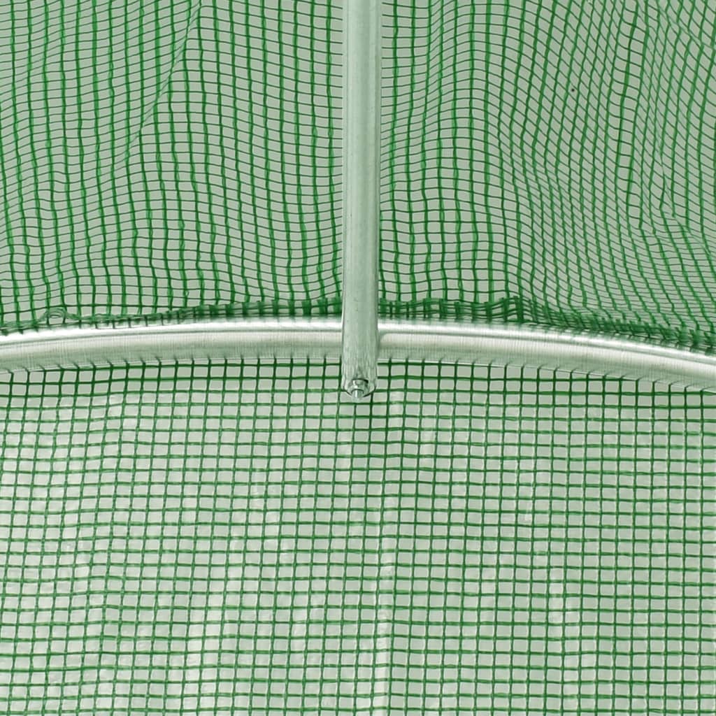 Gewächshaus mit Stahlrahmen Weiß 8 m² 4x2x2 m