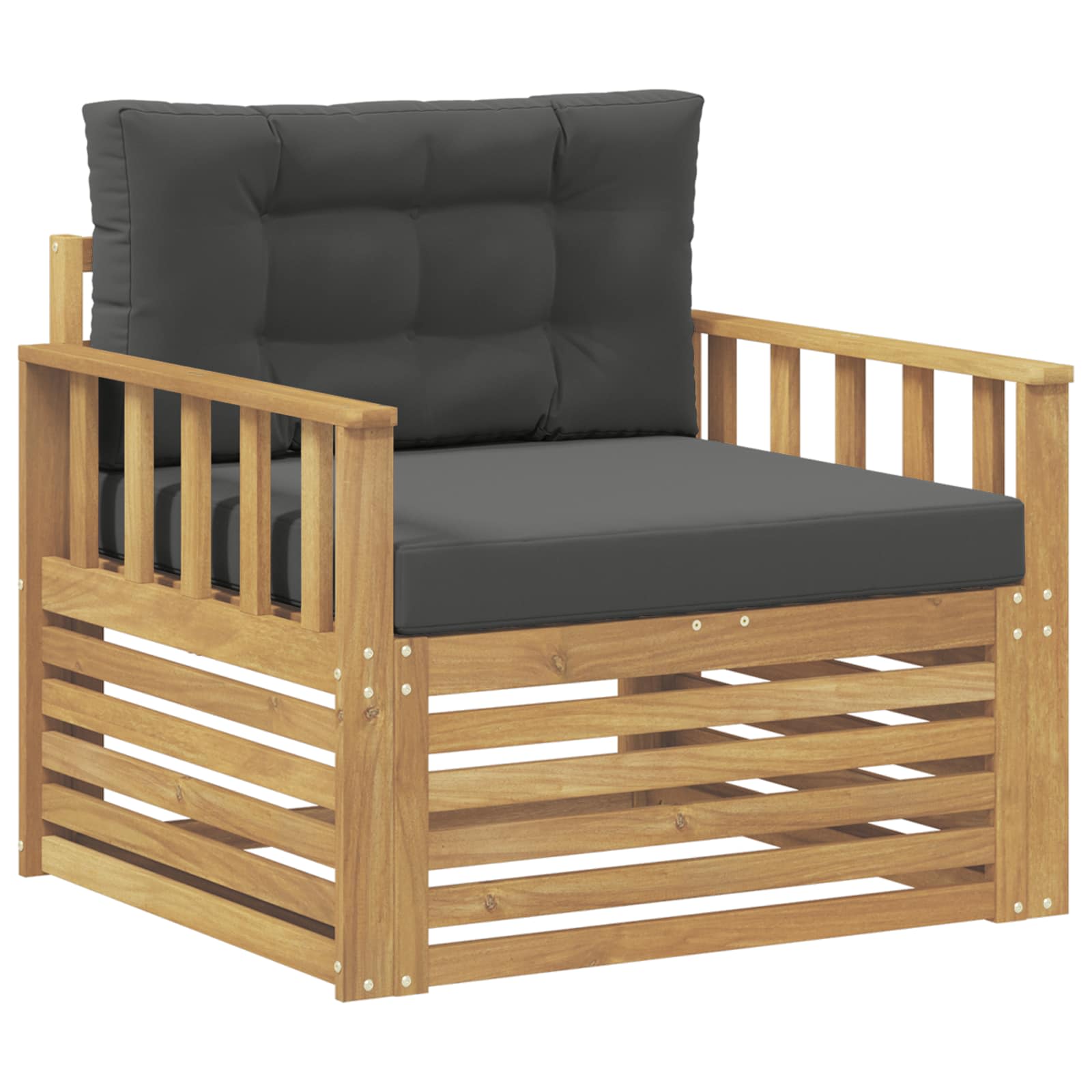 2 Stück Outdoor-Sofa Natur