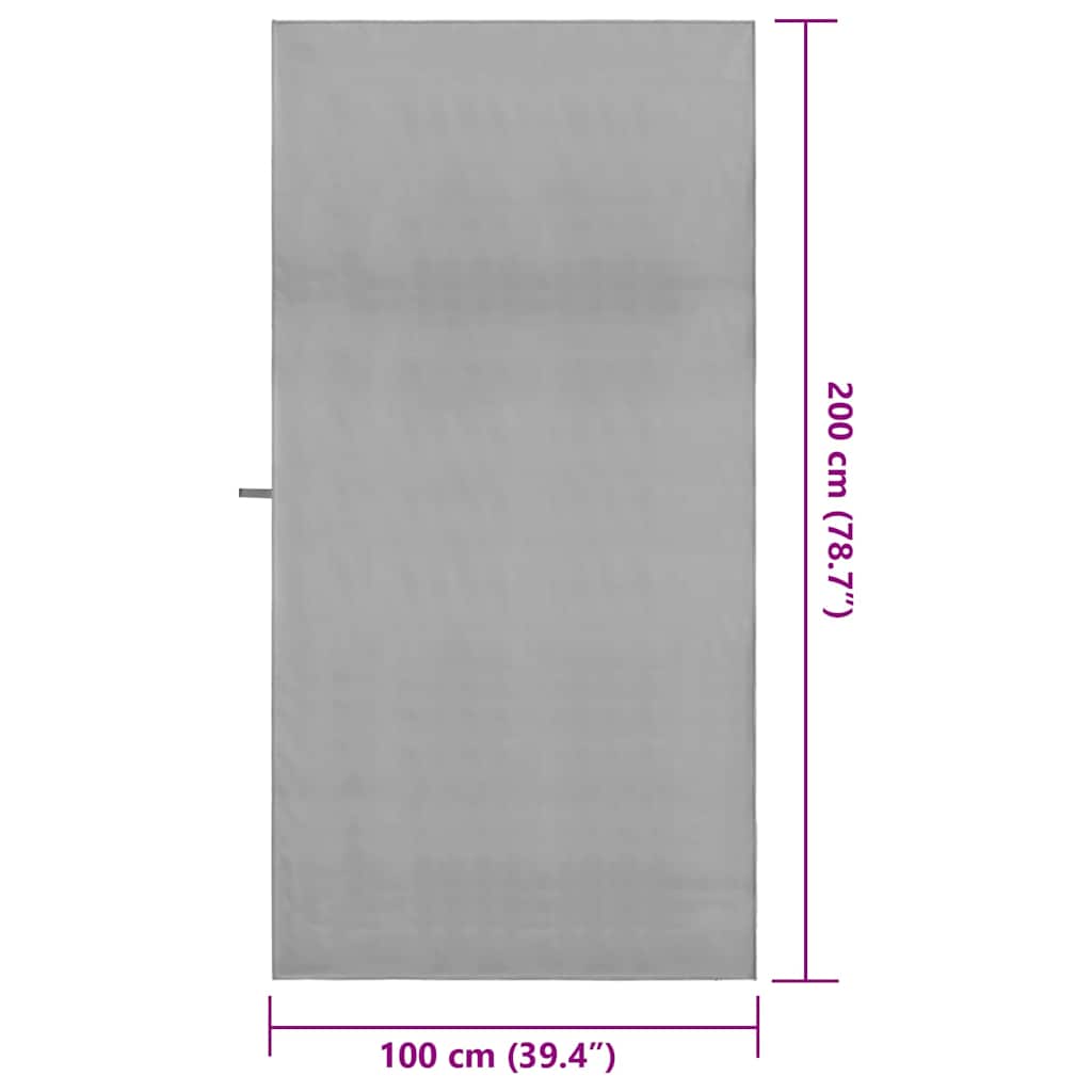 Sporthandtücher 2 pcs Schwarz 50 x 30 cm Polyester und Polyamid