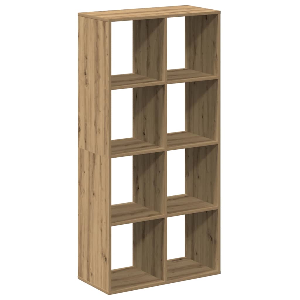 Bücherregal Weiß 137,5x29x137,5 cm Holzwerkstoff