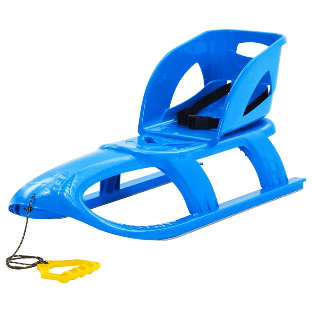 Schlitten für Kinder Blau 102,5x40x23 cm Polypropylen