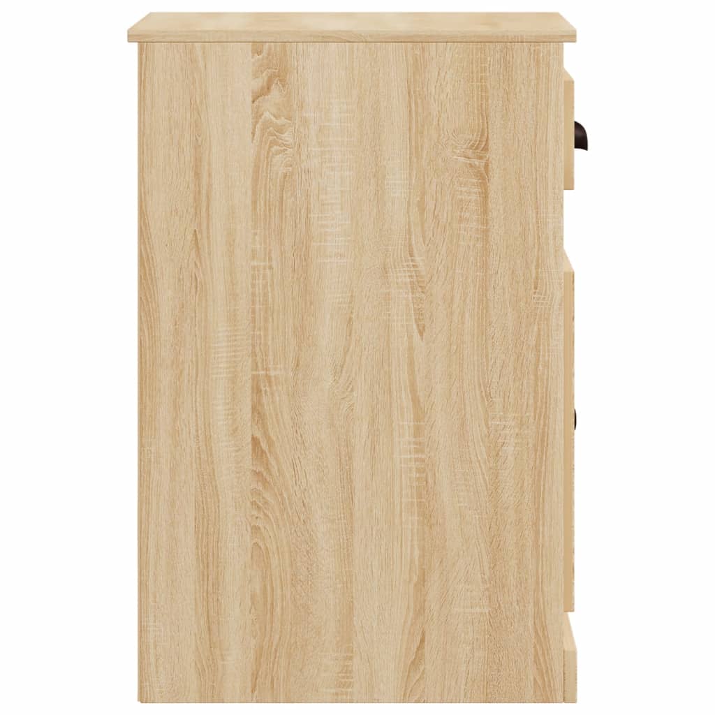 Beistellschrank mit Schublade Weiß 40x50x75 cm Holzwerkstoff
