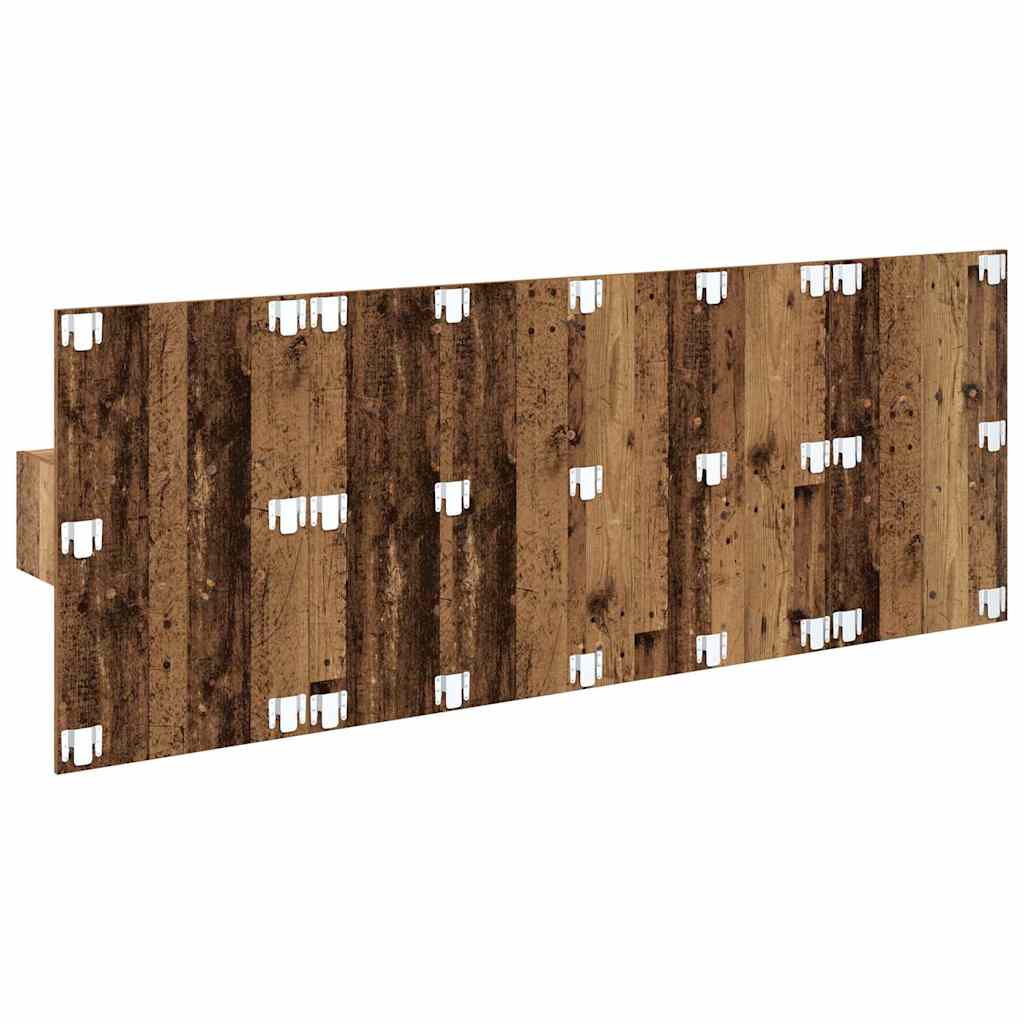 Kopfteil mit Nachttischen Weiß Holzwerkstoff