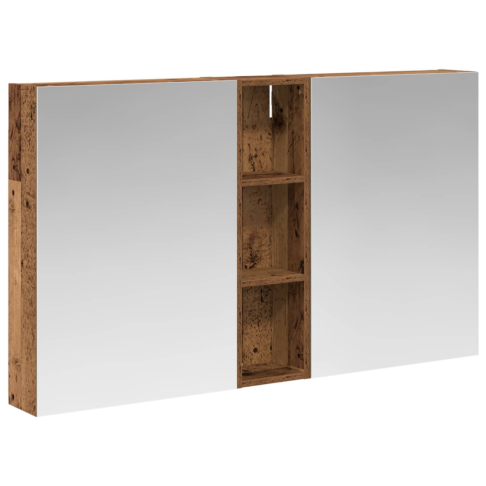 Badezimmerschrank-Set 3 pcs 80 x 10,5 x 50 cm Holzwerkstoff