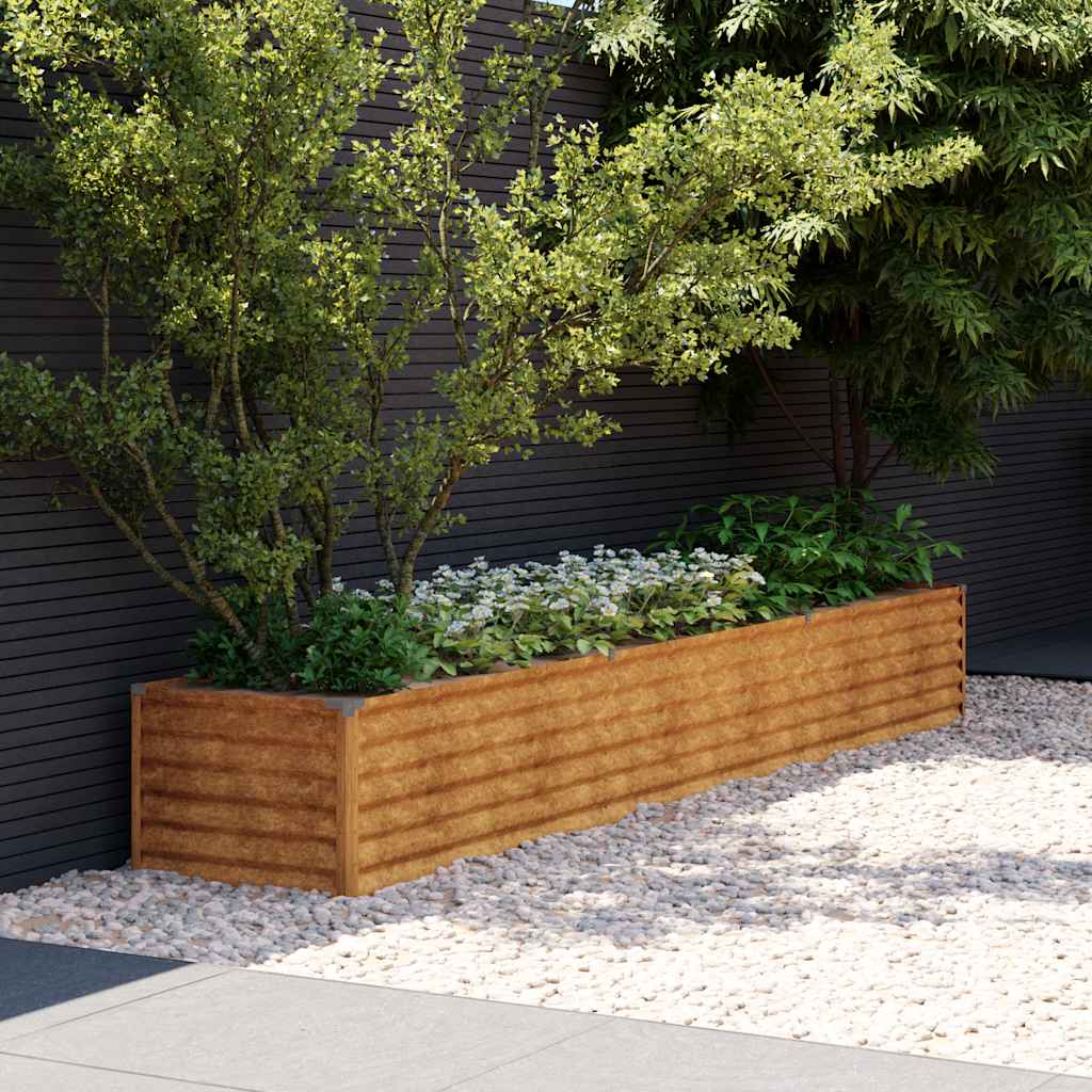 Garten-Hochbeet 100 x 50 x 36 cm Cortenstahl