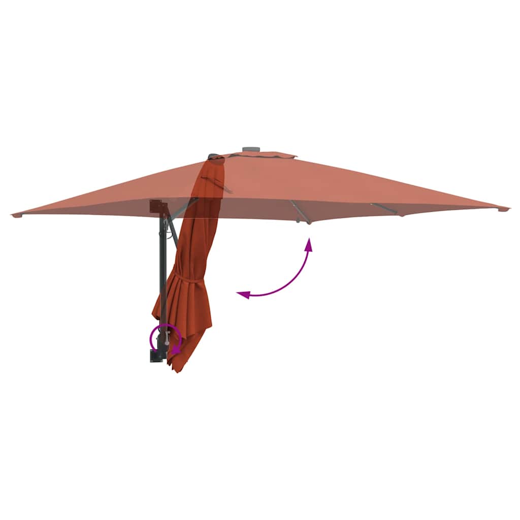 Garten-Sonnenschirm Sand 248,5 x 247,5 x 160 cm