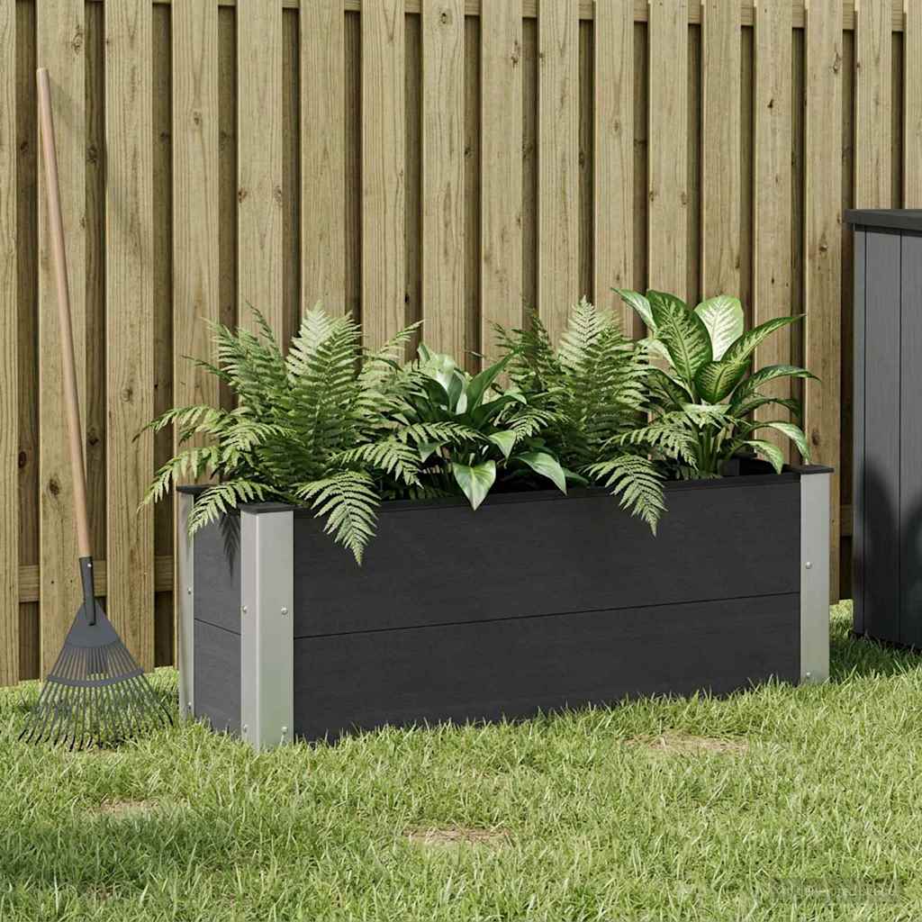 Garten-Hochbeet 200x50x54 cm WPC Grau