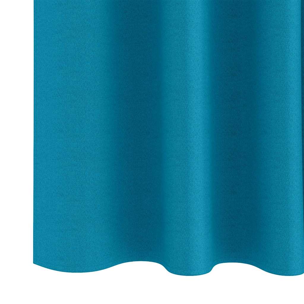 Verdunkelungs-Vorhänge mit Ringen 2 pcs Beige 140 x 140 cm