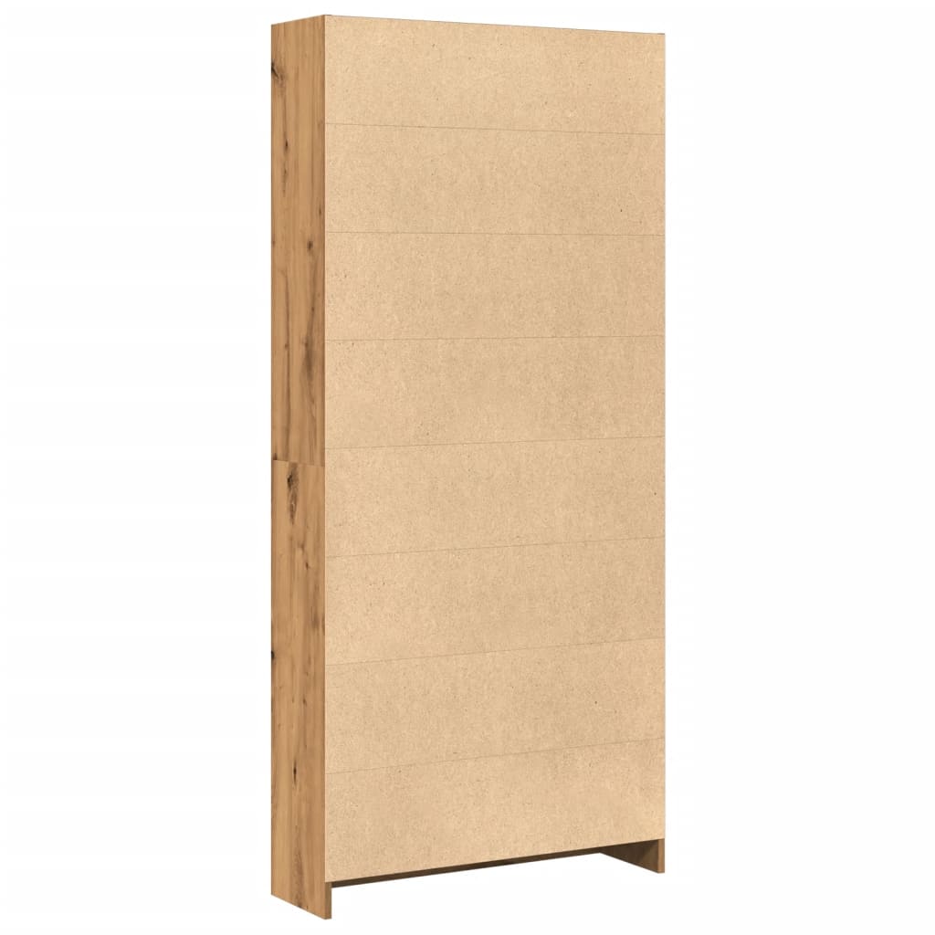 Bücherregal Weiß 40x24x75 cm Holzwerkstoff
