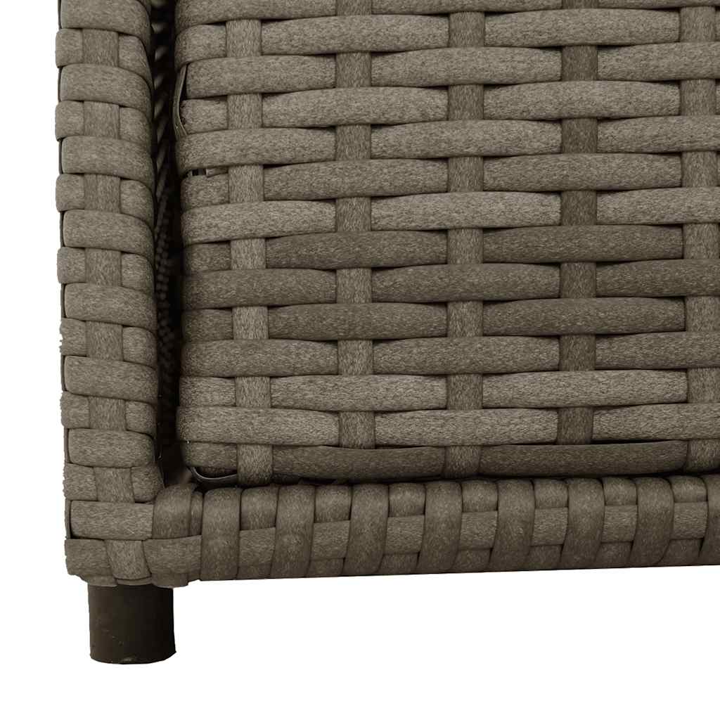 Gartenschrank Schwarz 55x59x80 cm Poly Rattan