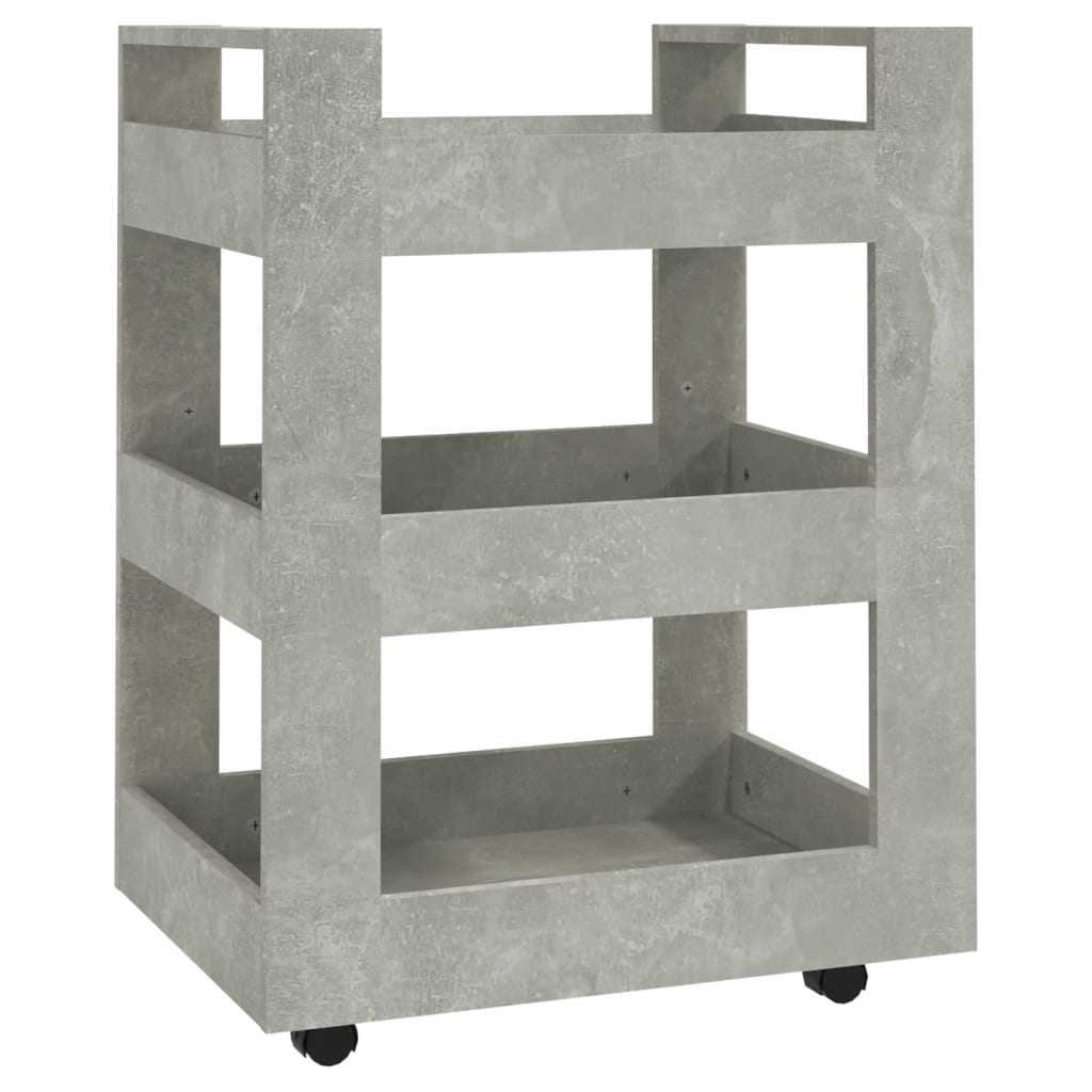 Küchenwagen Weiß 60x45x80 cm Holzwerkstoff