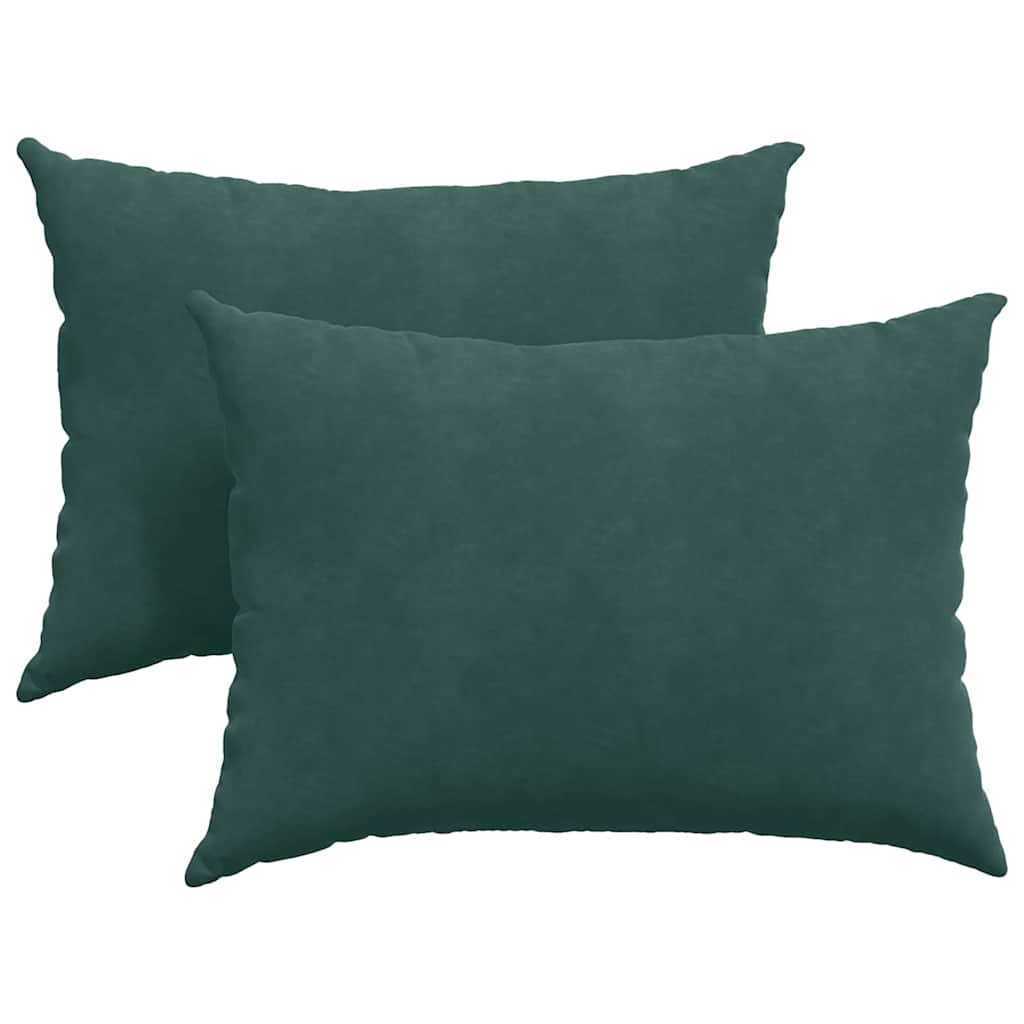 Sofakissen 2 Stück Blau 50 x 30 cm Cordstoff