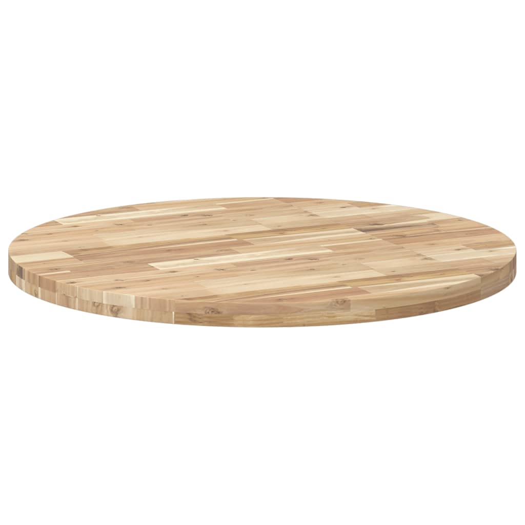 Tischplatte Rund Ø40x2 cm Massivholz Akazie