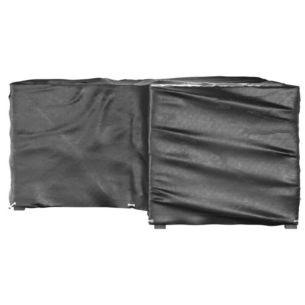 Gartenmöbel-Abdeckungen 2 Stk. L-Form 12 Ösen 250x250x90 cm