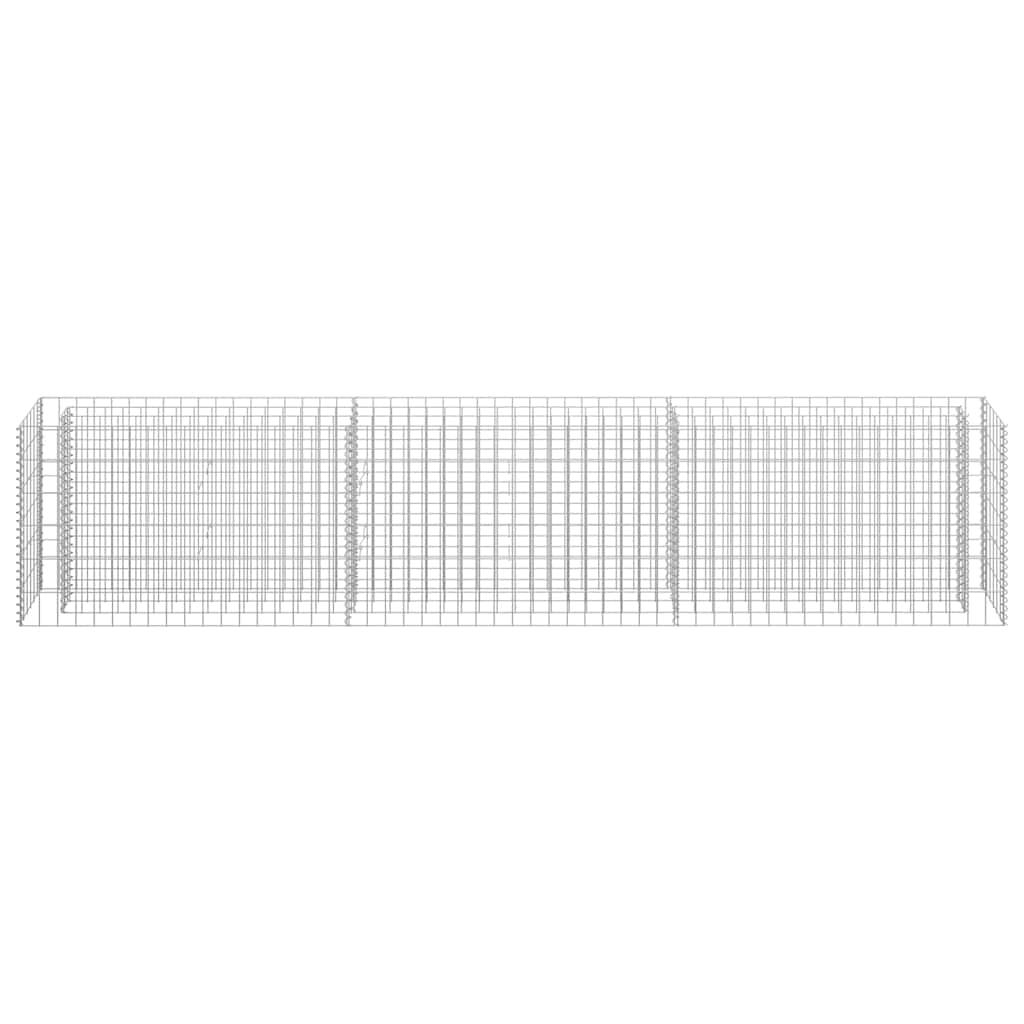 Gabionen-Hochbeet Verzinkter Stahl 90x30x10 cm