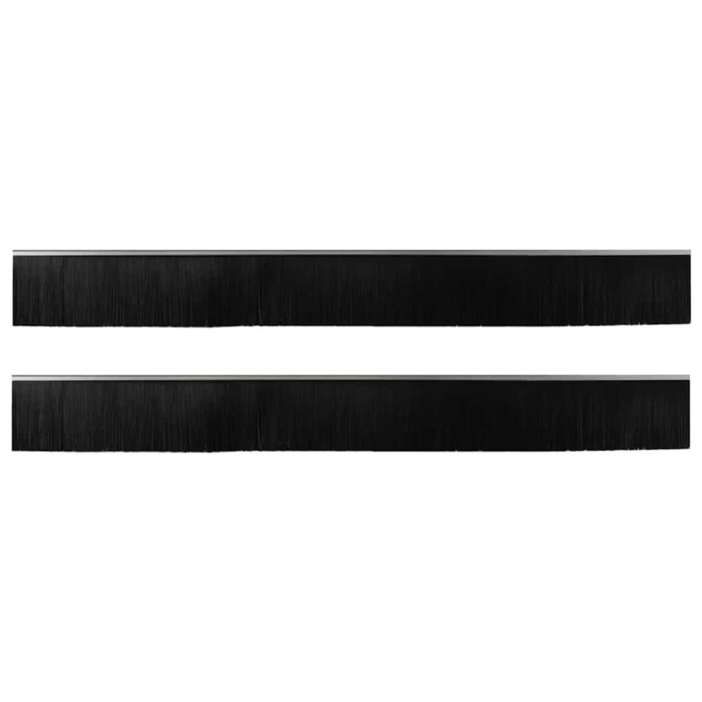 Aufsteck Türbürstendichtungen 2 pcs Braun 100 cm