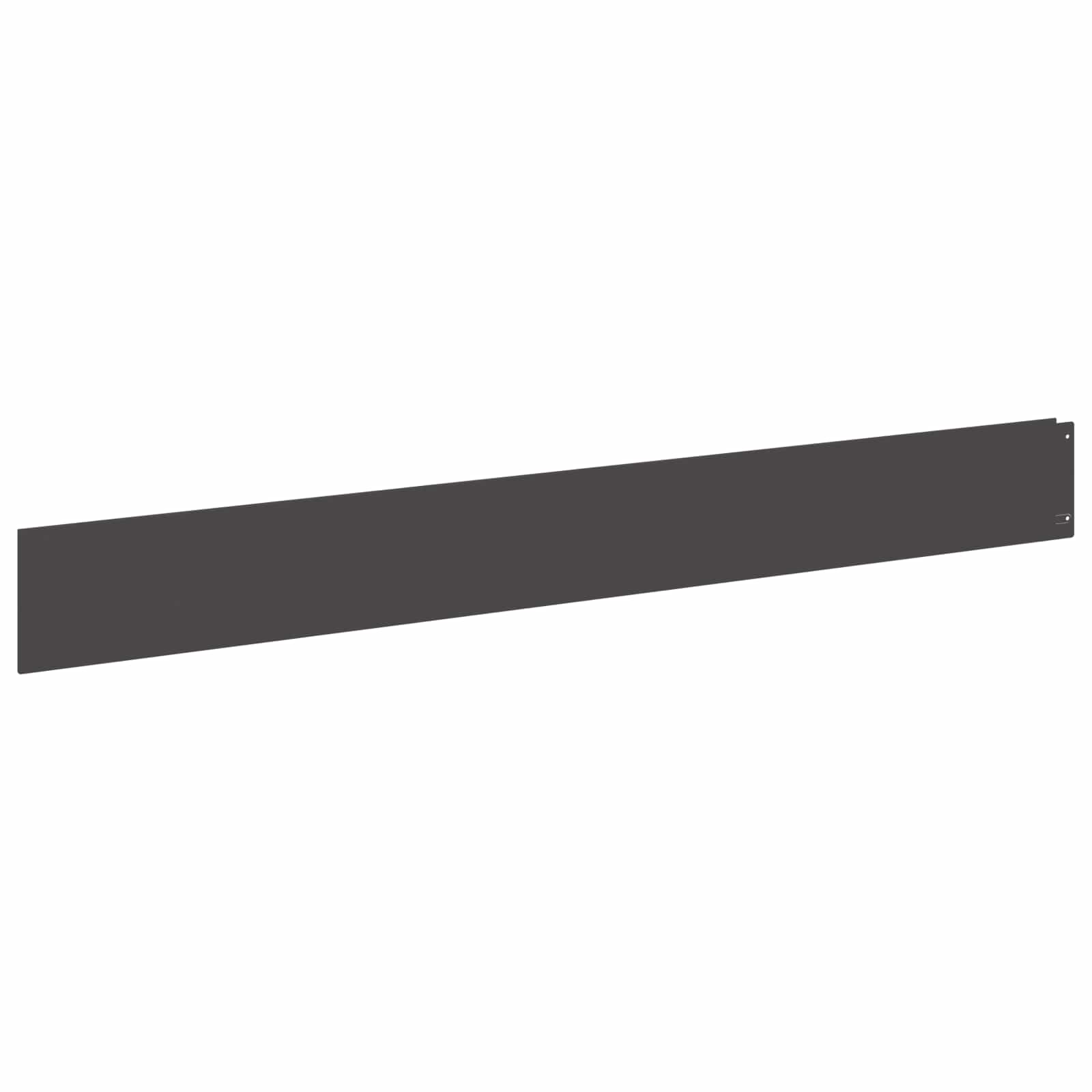 Raseneinfassung 10 pcs 100 x 12 cm Stahl Anthrazit