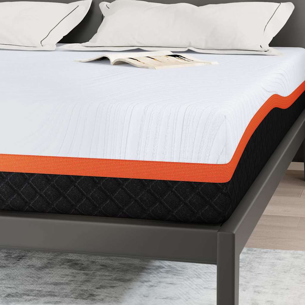 Matratze Weiß und Grau 80 x 160 cm Jacquard-Stoff