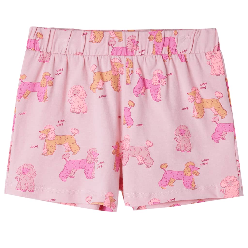 Kinderpyjama mit Kurzen Ärmeln Hellrosa 92