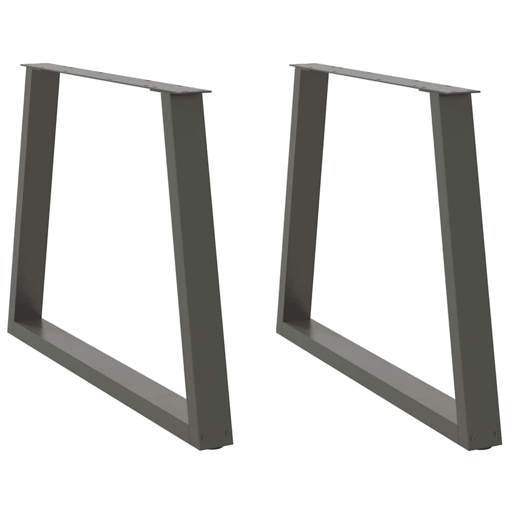 Couchtischbeine V-Form 2 Stück Schwarz 30x(30-31,3) cm Stahl