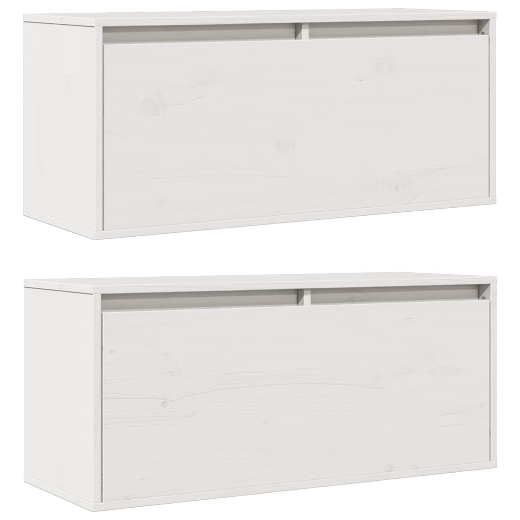 Wandschrank 80x30x35 cm Massivholz Kiefer