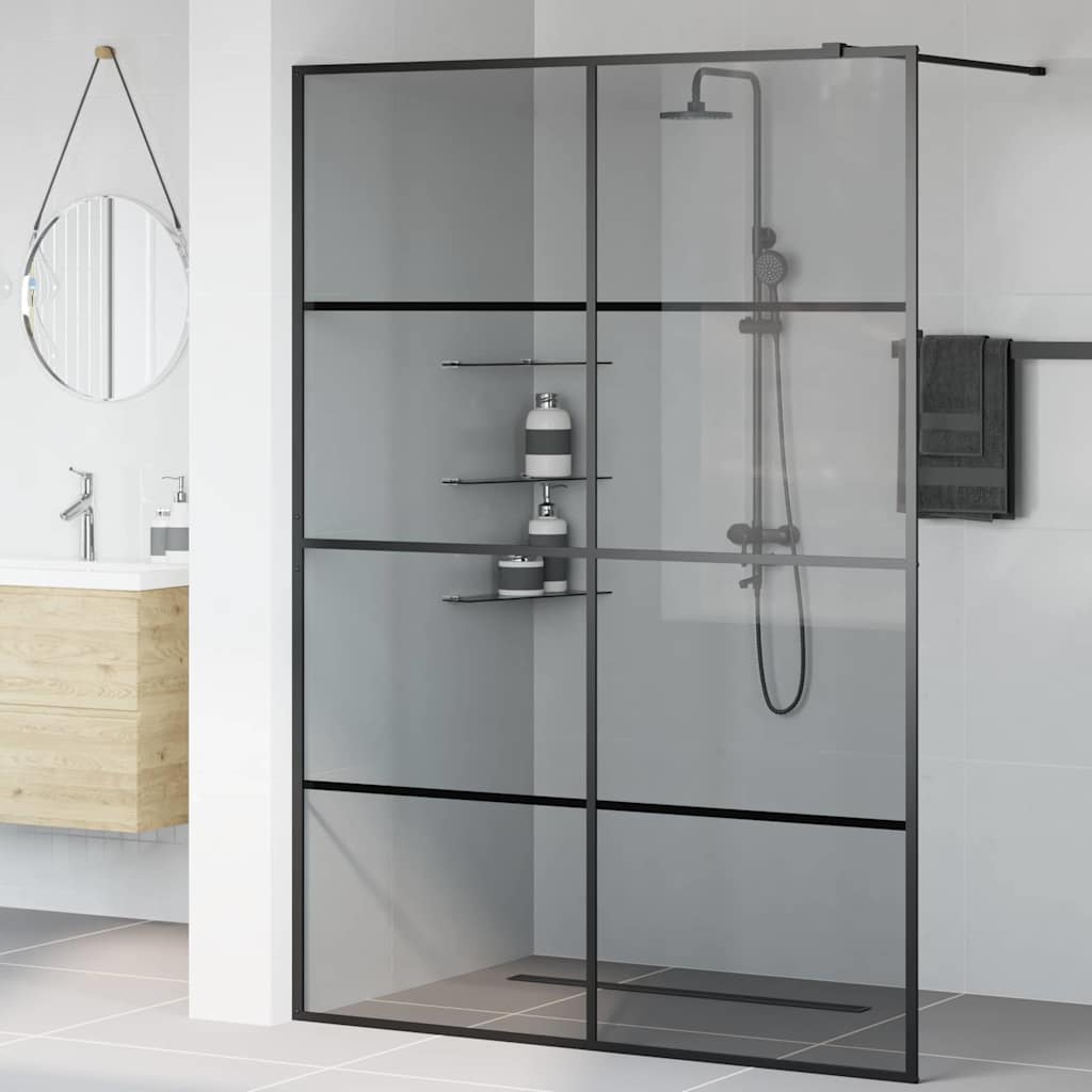 Duschwand für Begehbare Dusche mit Klarem ESG Glas 80x195 cm