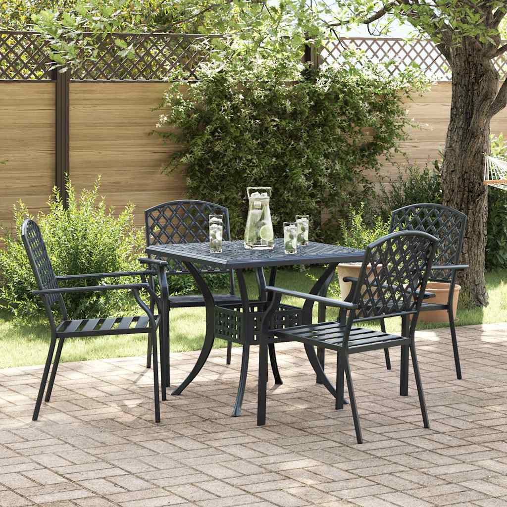 Gartenstuhl 2 pcs Anthrazit 56 x 65 x 89 cm Stahl