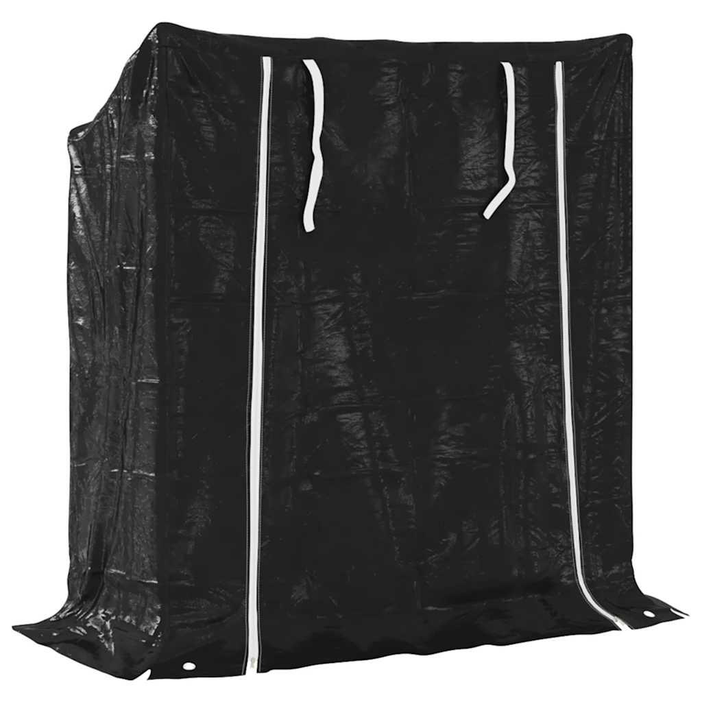 Brennholzregal mit Regenschutz 100,5x40,5x110,5 cm