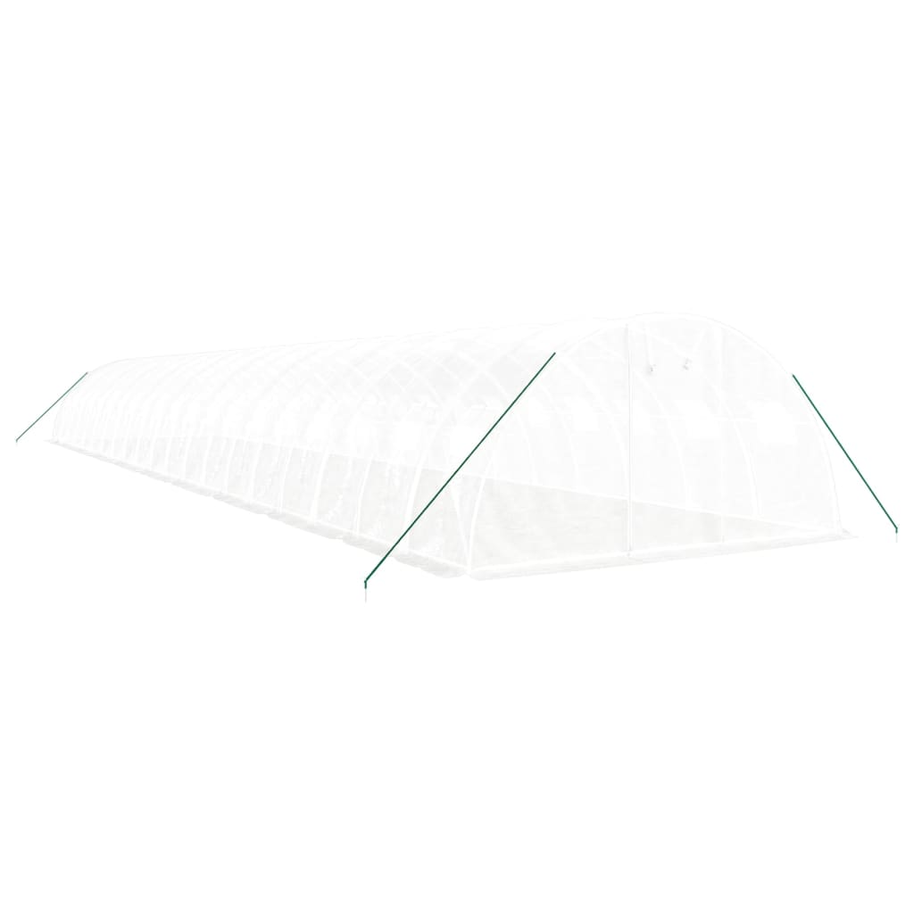 Gewächshaus mit Stahlrahmen Grün 8 m² 4x2x2 m