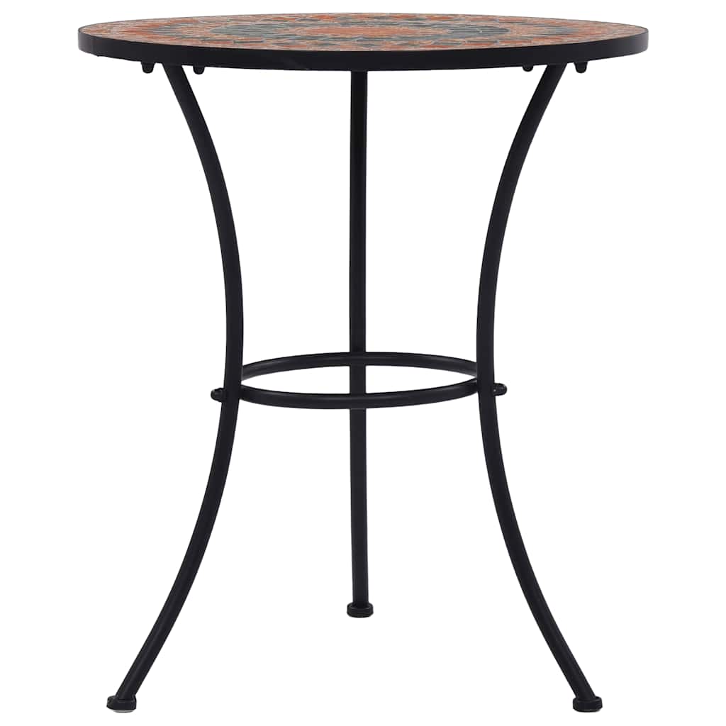 Bistrotisch Mosaik Keramik Braun 60 cm