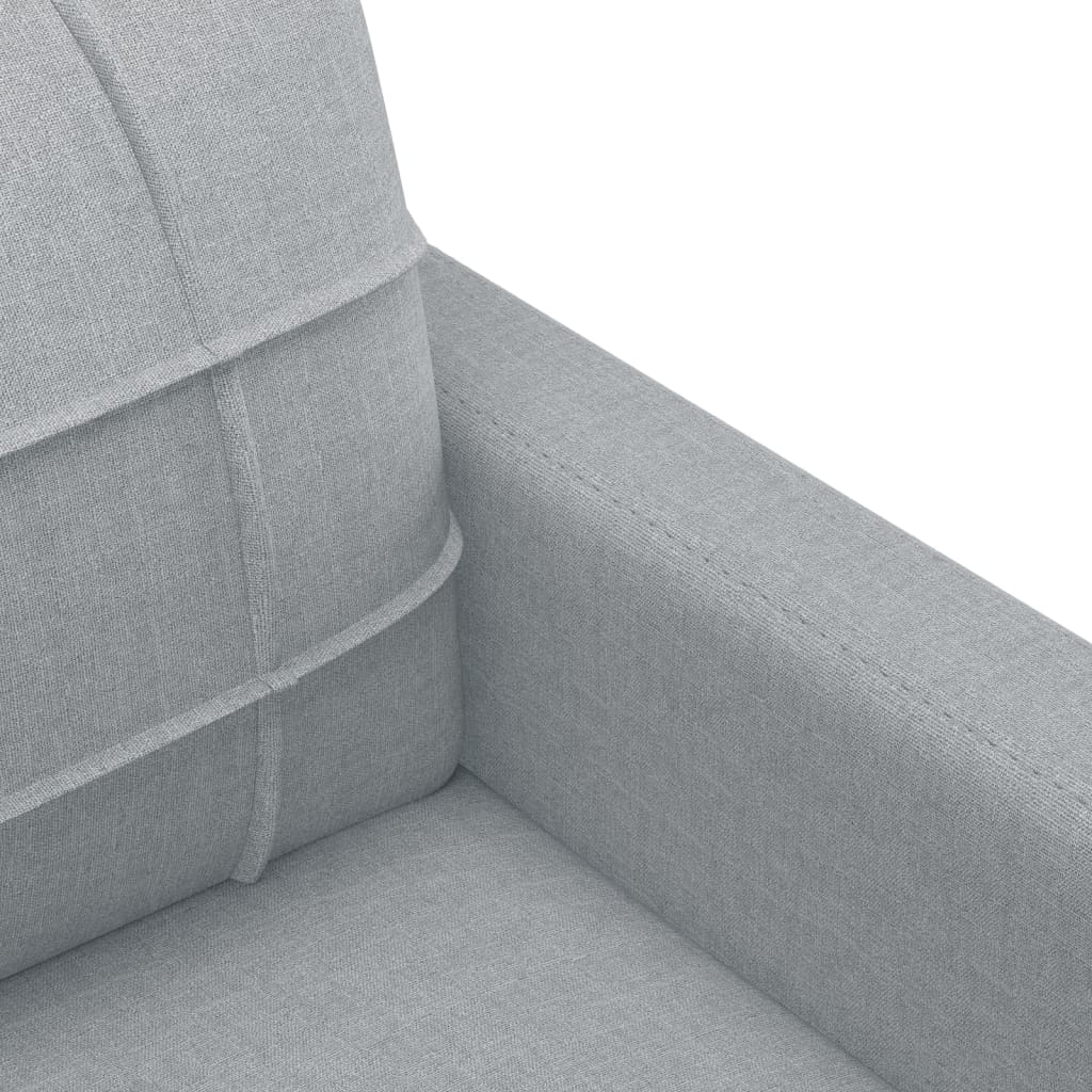 4-tlg. Sofagarnitur mit Kissen Braun Stoff