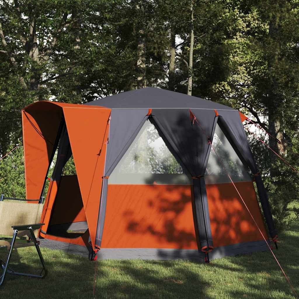 Cabin Zelt 3-Personen mit Dach Grün und Weiß 320 x 320 x 203 cm